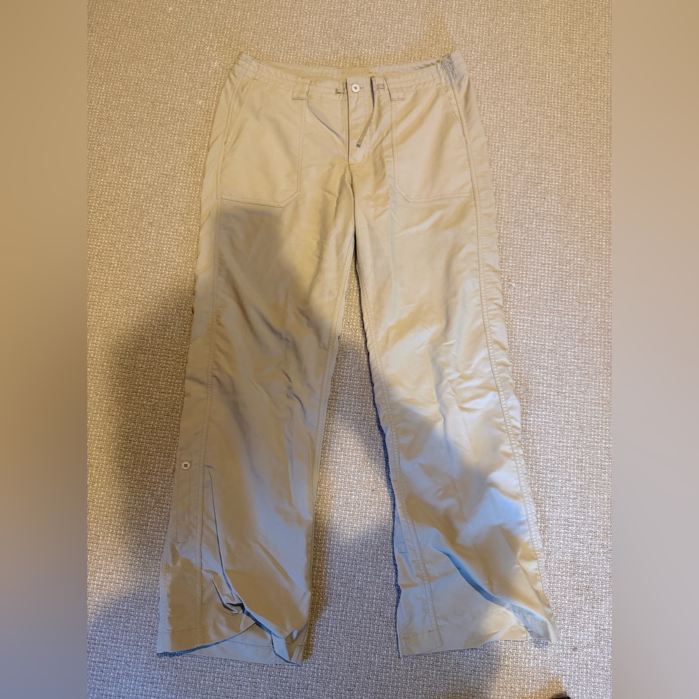 Patagonia Women's Tan Pants - adjustable for outdoor use, size 12
